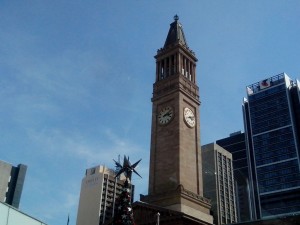 Clock tower in Brisbane