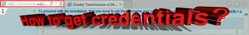 How to get credentials?