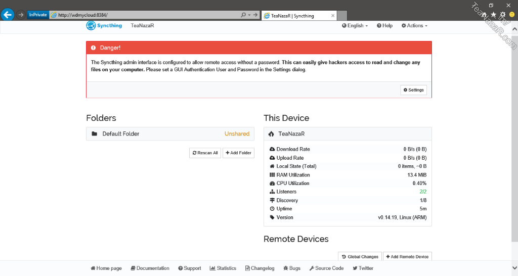 Syncthing v0.14.19