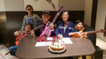 Quartet with the band manager