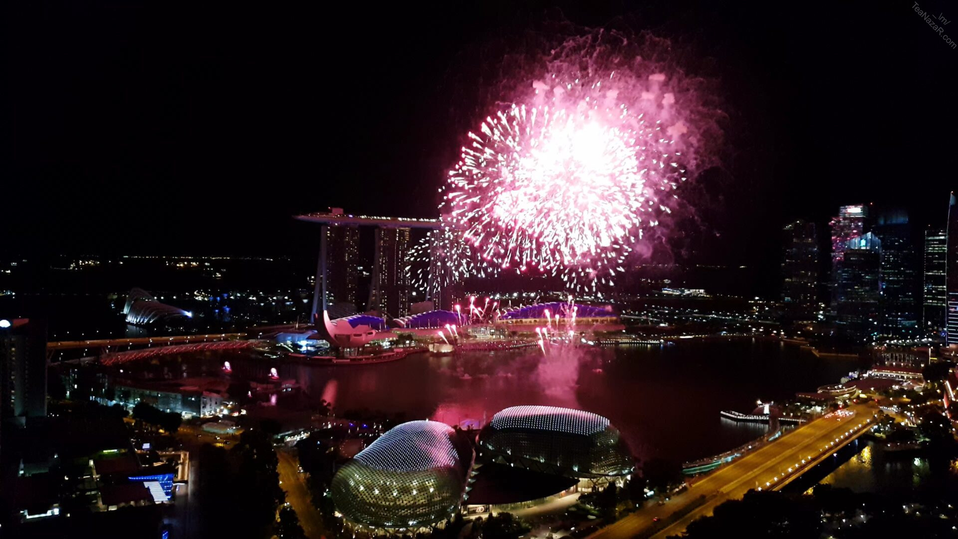 Video of bigger fireworks